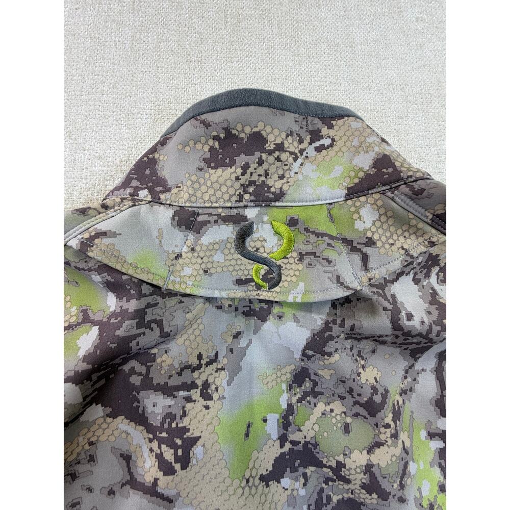 Sixsite Mens 2XL Tan Green Rana Camo Soft Shell Full Zip Hunting Jacket Outdoor - Picture 12 of 12